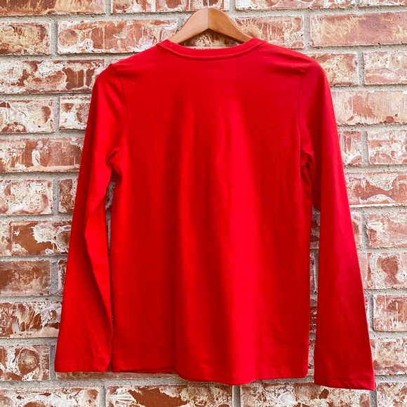 NWT Cat & Jack Red Long-sleeve T-shirt Size Large (12-14) - Picture 2 of 4